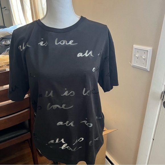 STELLA mccartney all is love burn out short sleeve tshirt sz 42 (small) - Picture 5 of 17